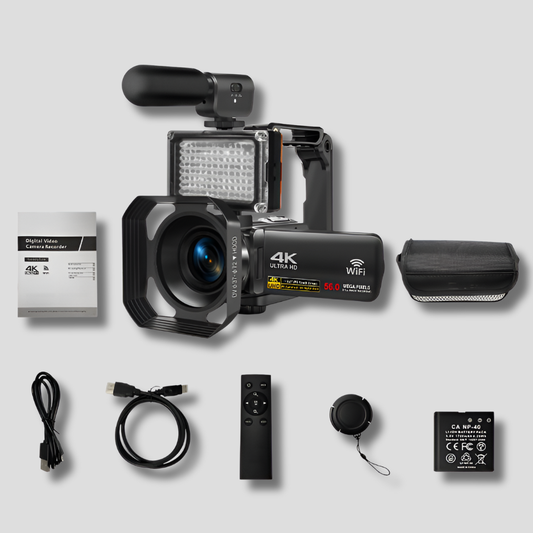 Videocámara 8K: Kit completo para crear fotos de 64 MP con conexión wifi