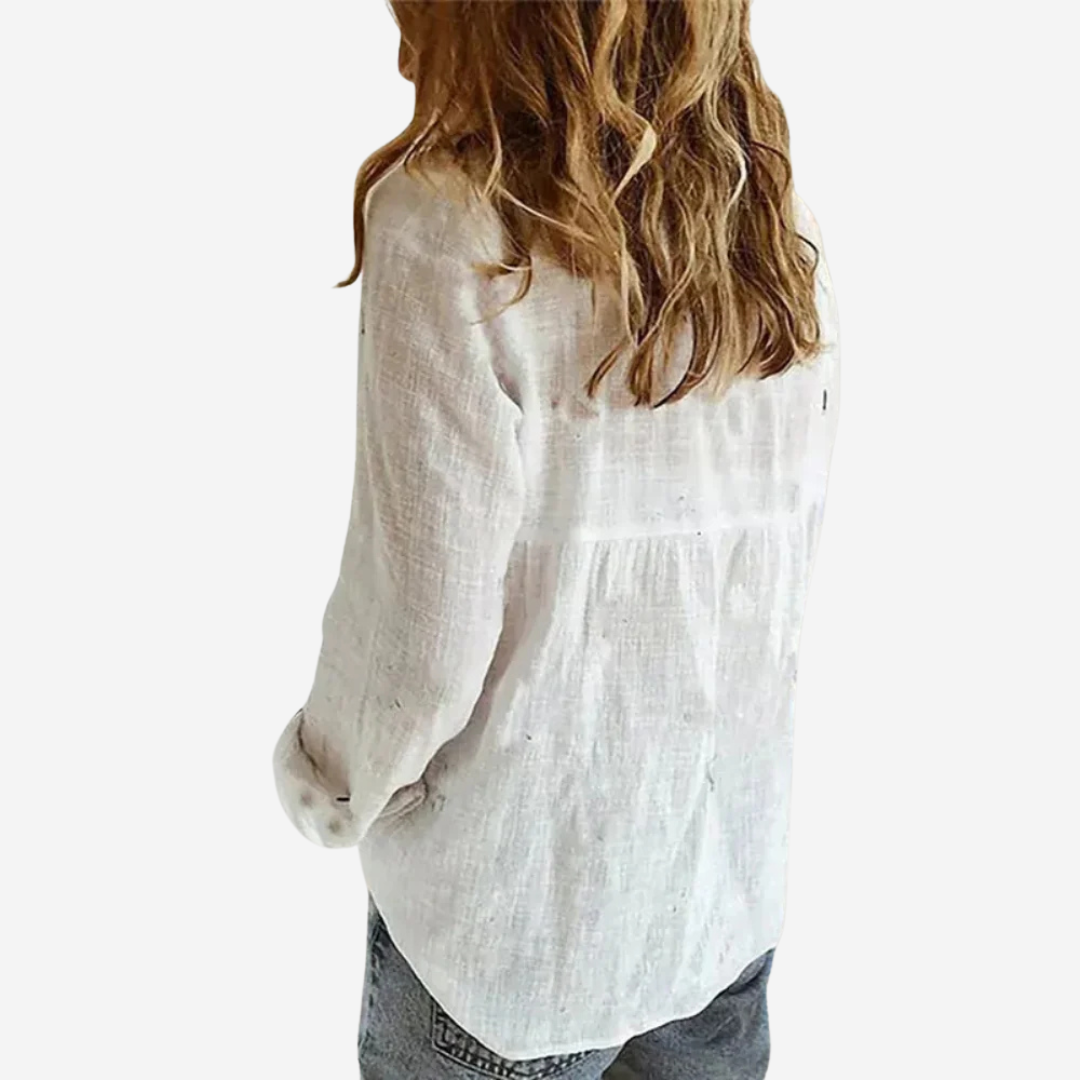 Blusa de lino para mujer