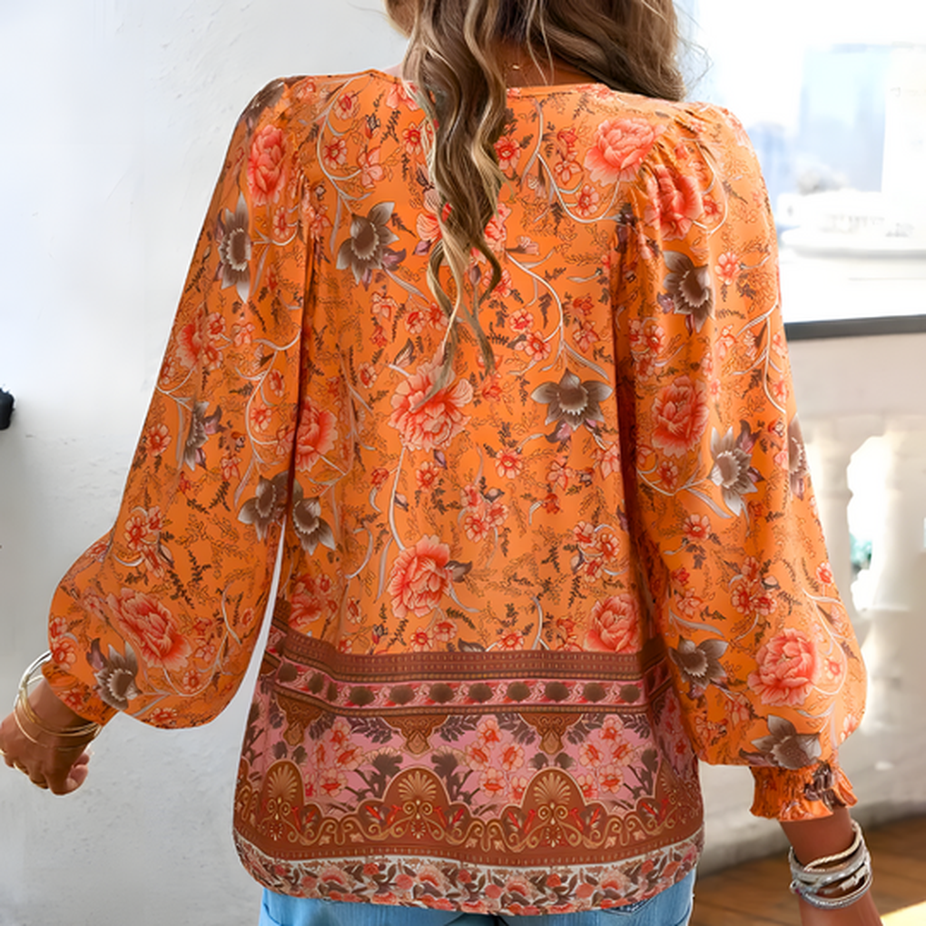 Blusa floral de mujer
