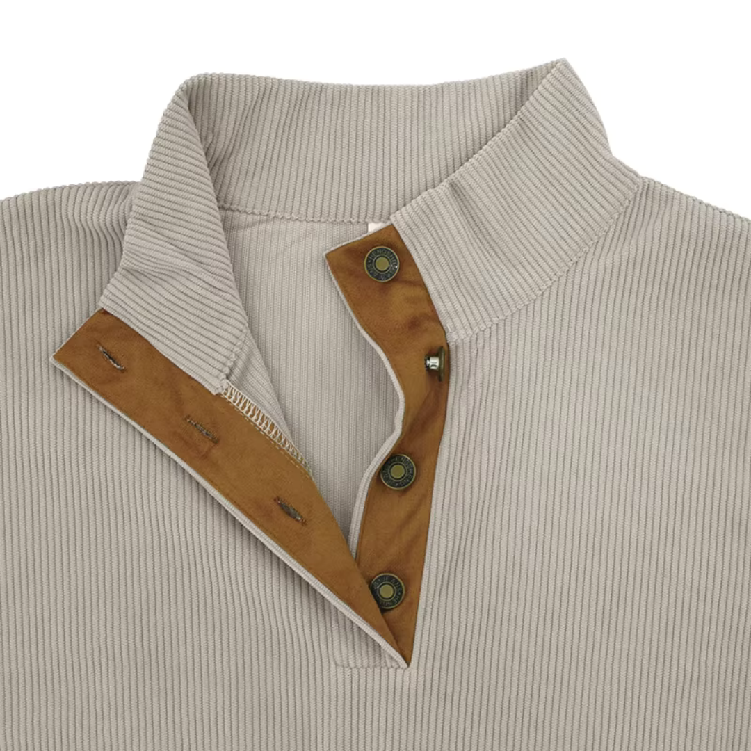 Elegante y cómodo jersey de pana para hombre