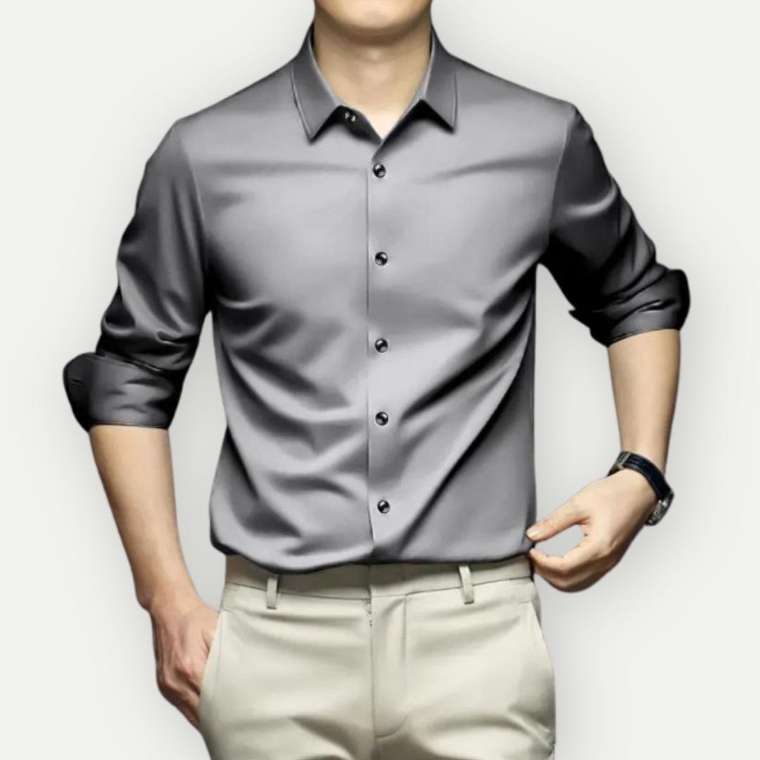 Camisa antiarrugas que no necesita planchado