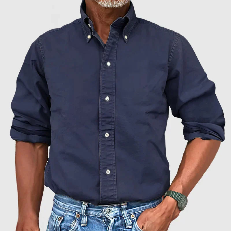 Camisa clásica de manga larga para hombre
