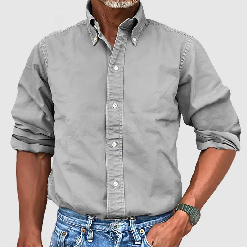 Camisa clásica de manga larga para hombre