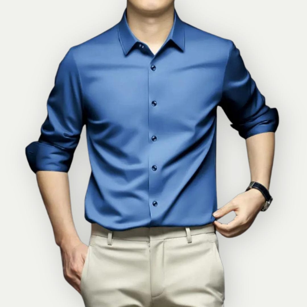 Camisa antiarrugas que no necesita planchado