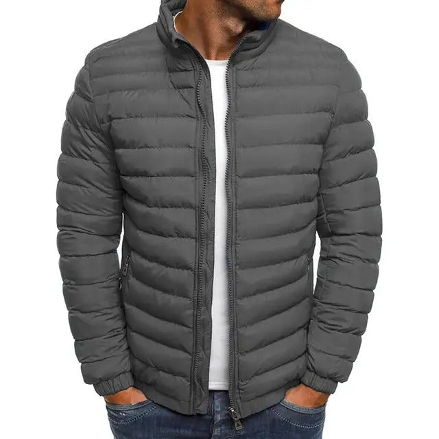 Chaqueta de entretiempo para hombre con cuello alto