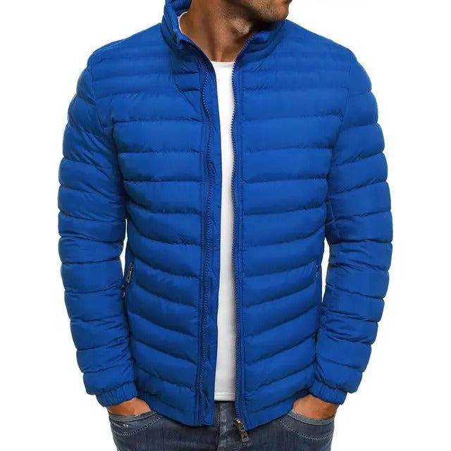 Chaqueta de entretiempo para hombre con cuello alto