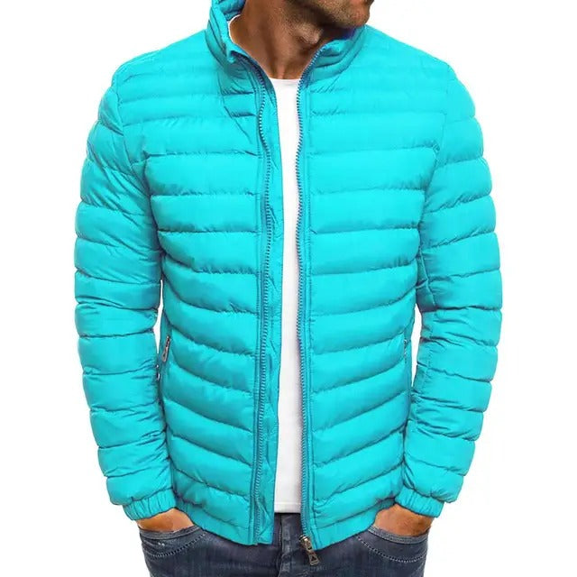 Chaqueta de entretiempo para hombre con cuello alto