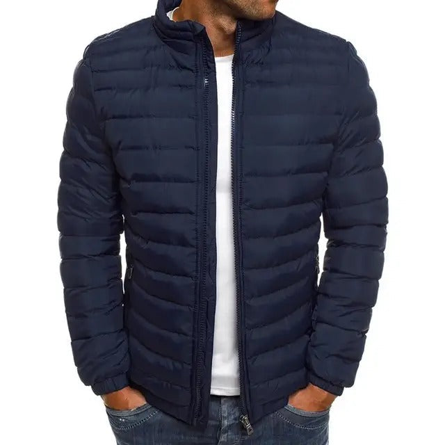 Chaqueta de entretiempo para hombre con cuello alto
