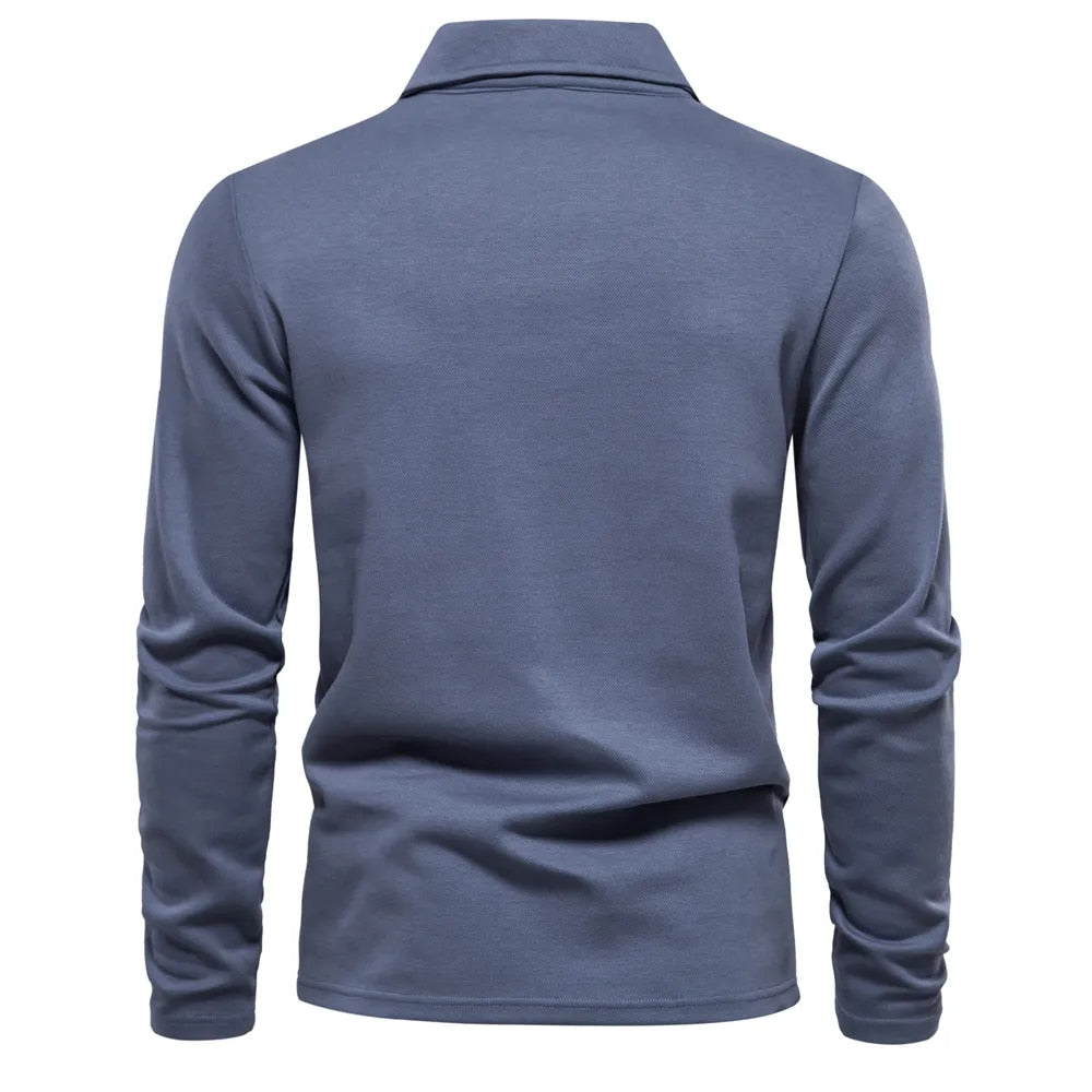 Suéter Tipo Polo para Hombre: Estilo Clásico y Comodidad Atemporal para el Día a Día