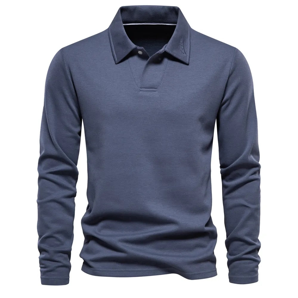 Suéter Tipo Polo para Hombre: Estilo Clásico y Comodidad Atemporal para el Día a Día