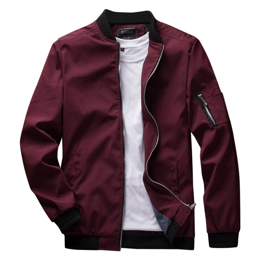 Chaqueta ligera con cremallera para hombre