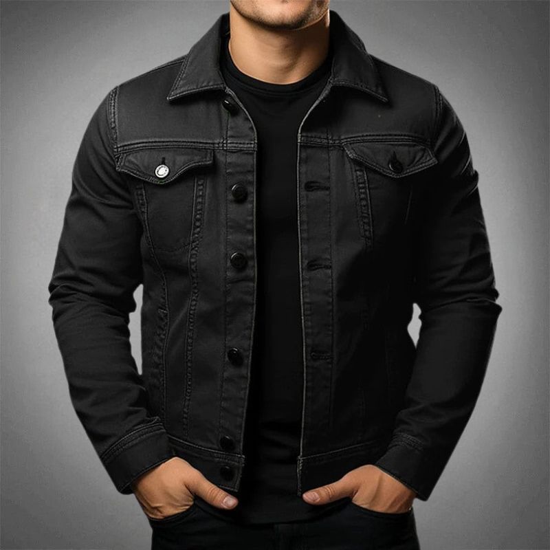 Chaqueta vaquera clásica para hombre