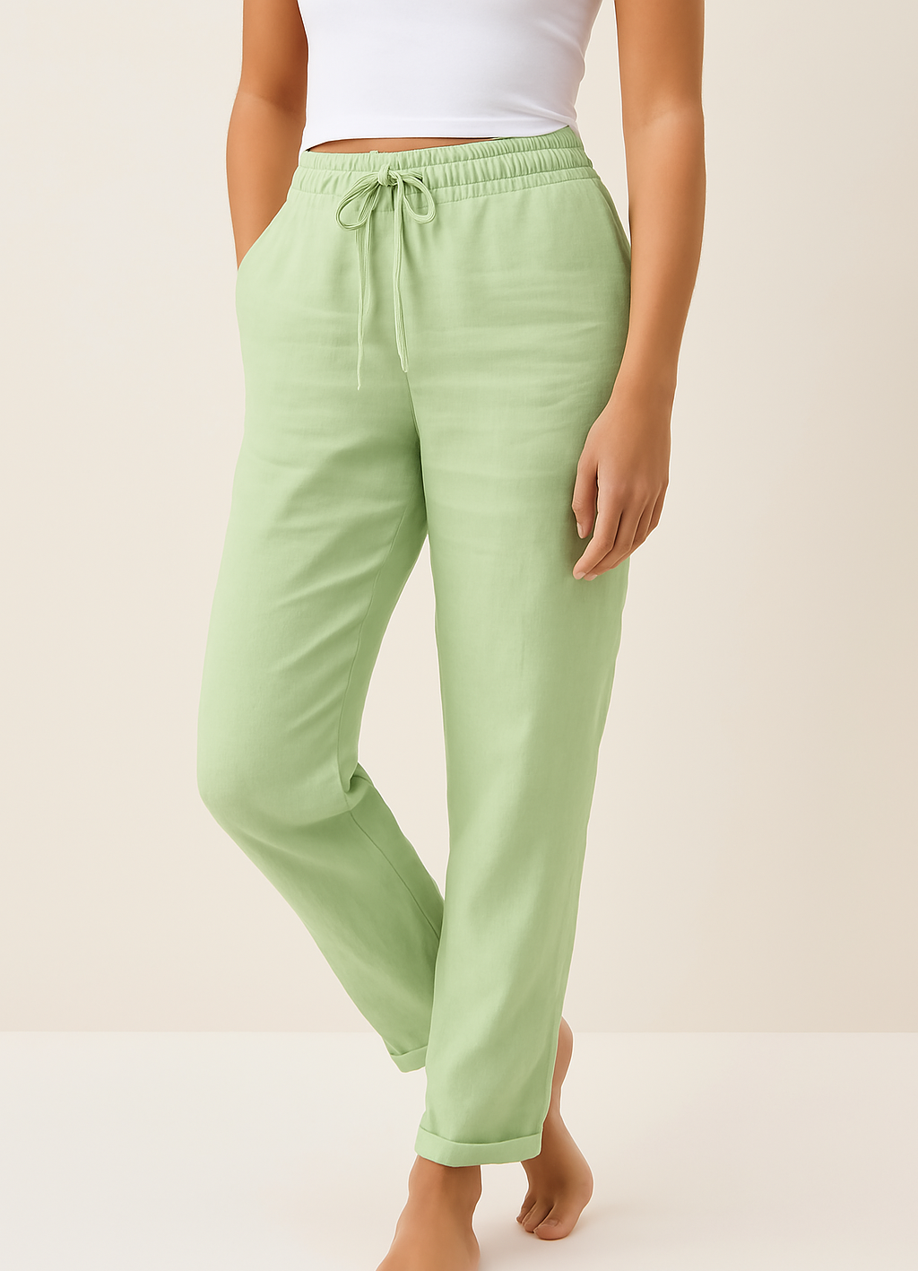 Pantalones de lino para mujer