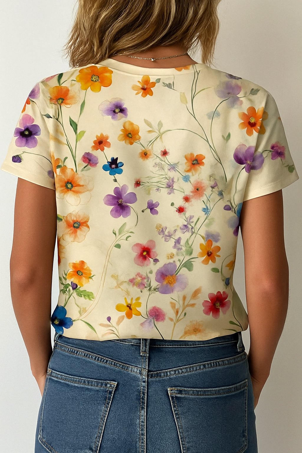 Camiseta de mujer Vintage Floral