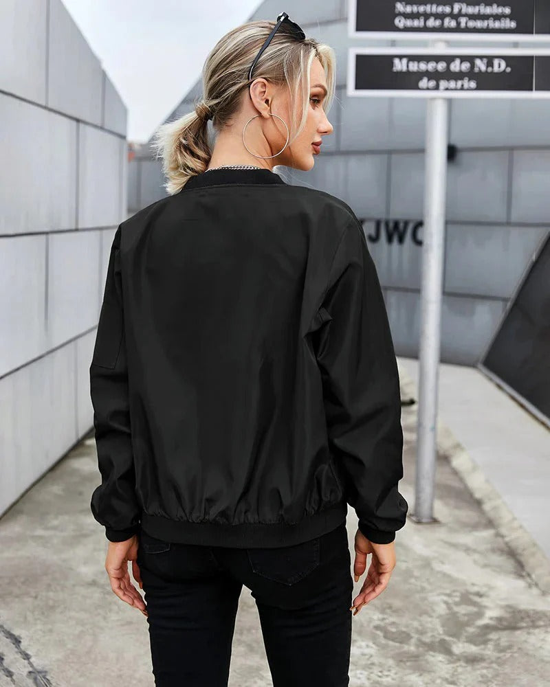 Chaqueta bomber clásica para mujer