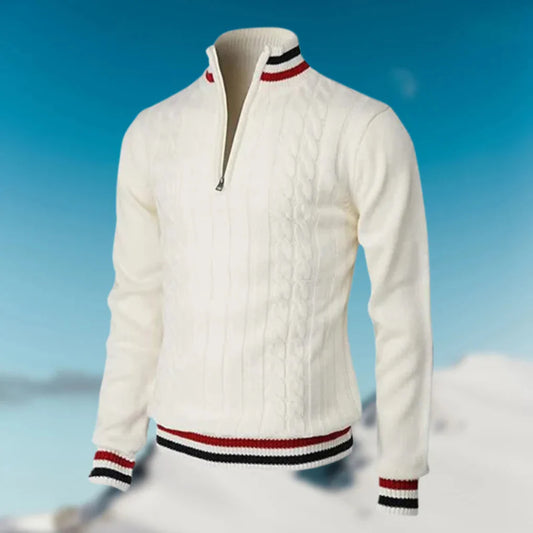 Suéter elegante para hombre con cuello