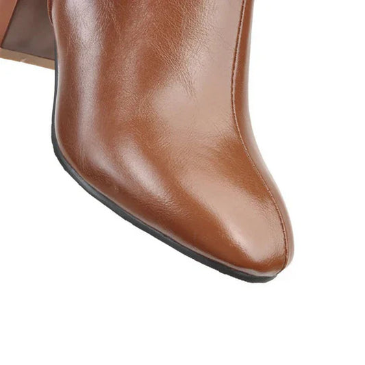 Botas de tacón hasta la rodilla para mujer