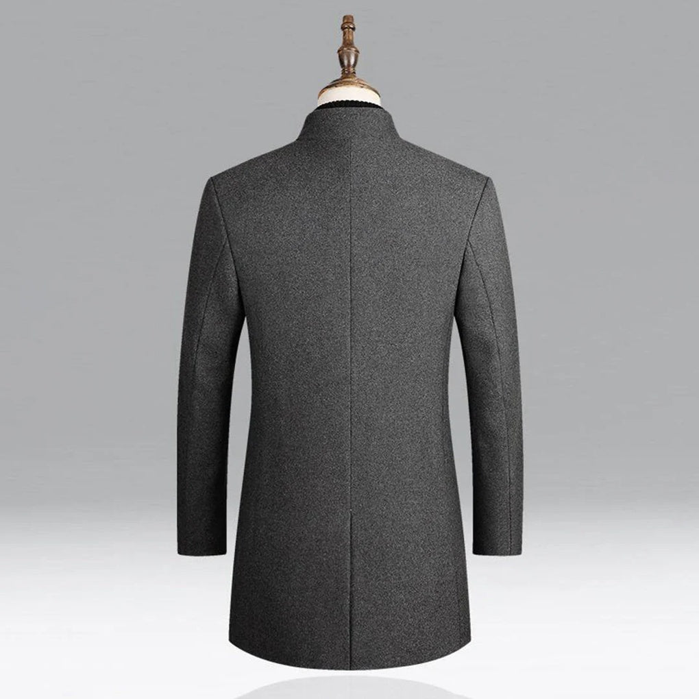 Abrigo clásico de lana elegante para hombre