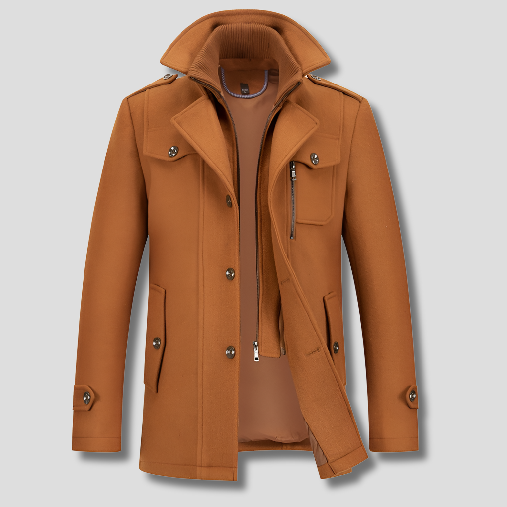 Abrigo de hombre: diseño moderno y elegante