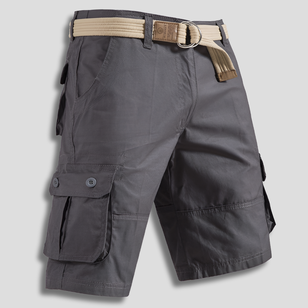 Pantalones cortos cargo multibolsillos para hombre