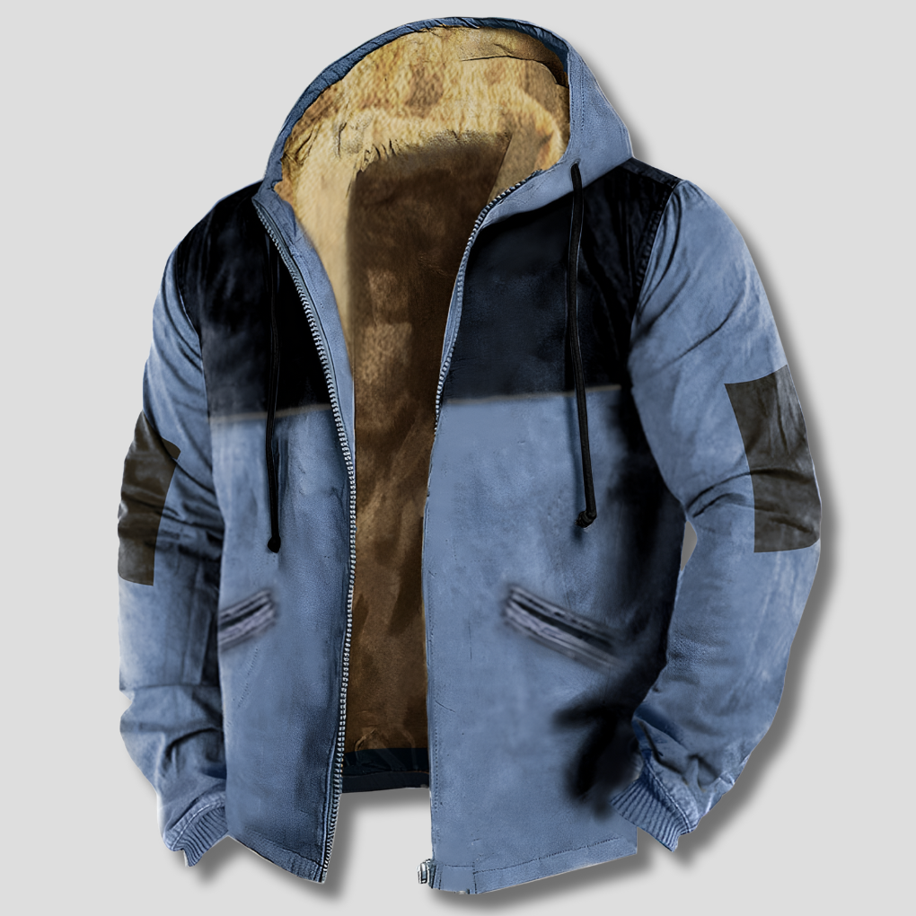 Chaqueta con capucha para hombre