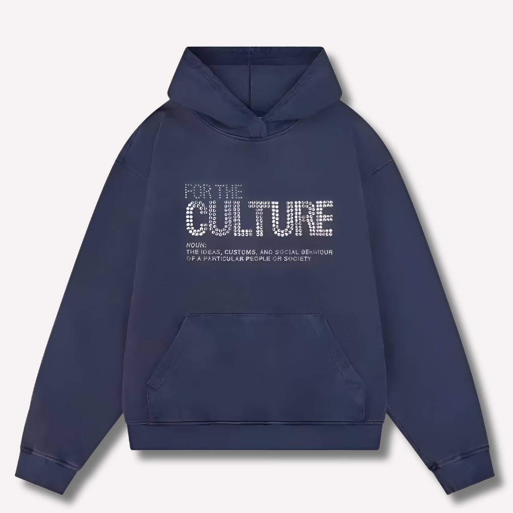 Sudadera con capucha con declaración