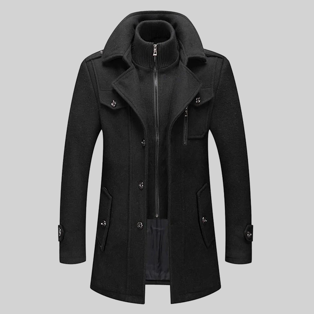 Abrigo de hombre: diseño moderno y elegante