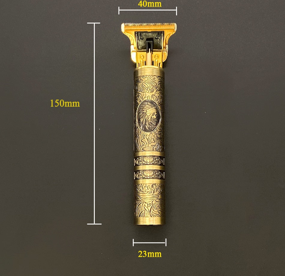 Recortadora recargable para cabello y barba con accesorios