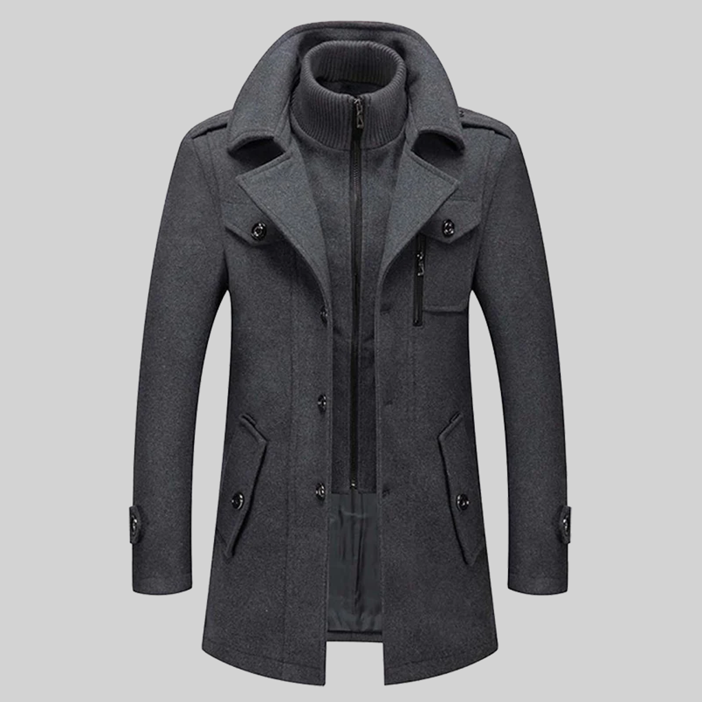 Abrigo de hombre: diseño moderno y elegante