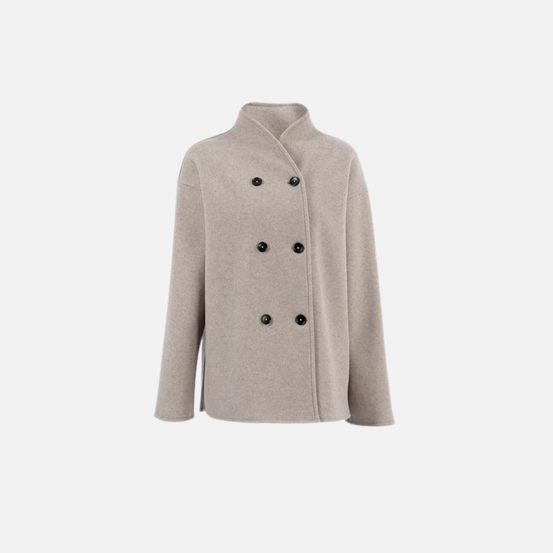 Abrigo de lana vintage para mujer