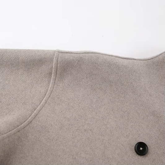Abrigo de lana vintage para mujer