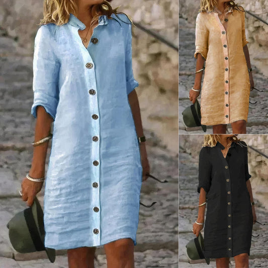 Vestido Camisero de Lino para Mujer: Frescura y Elegancia para el Verano