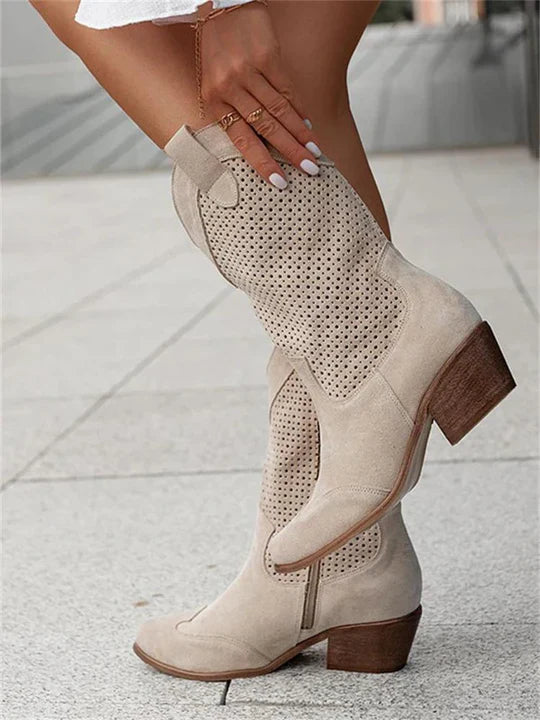 Botas vaqueras de media caña para mujer