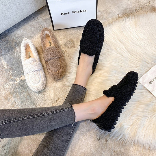 Zapatillas de felpa para mujer