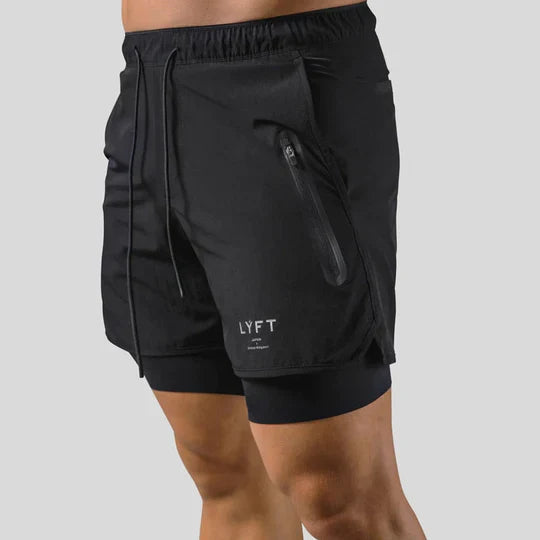 Pantalones deportivos 2 en 1 para hombre