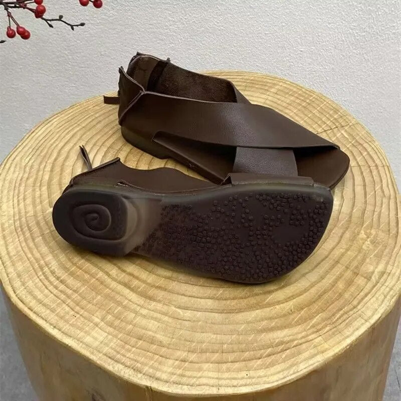 Lederen Vintage Indian Style Sandalen