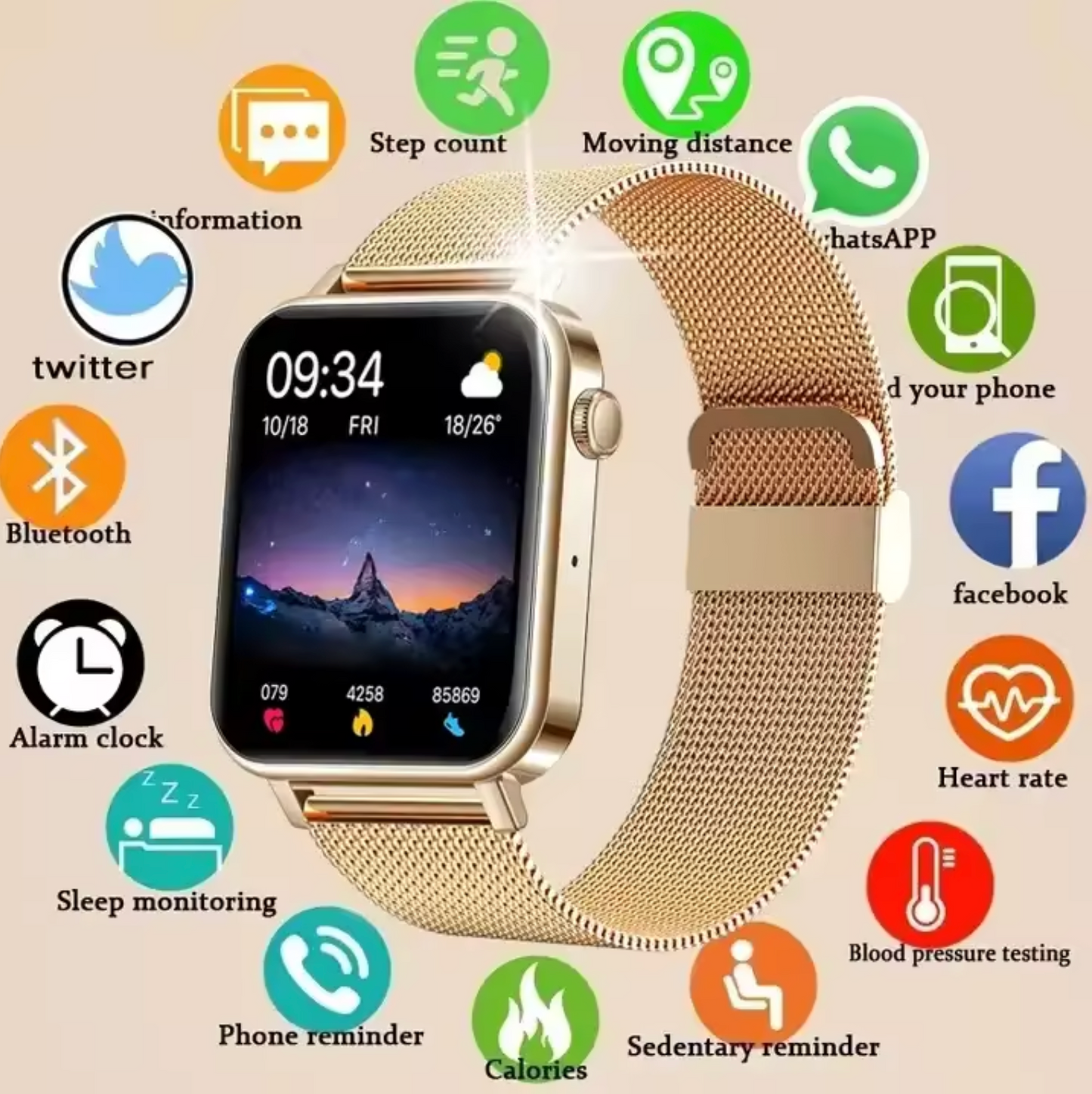 Smartwatch para mujer