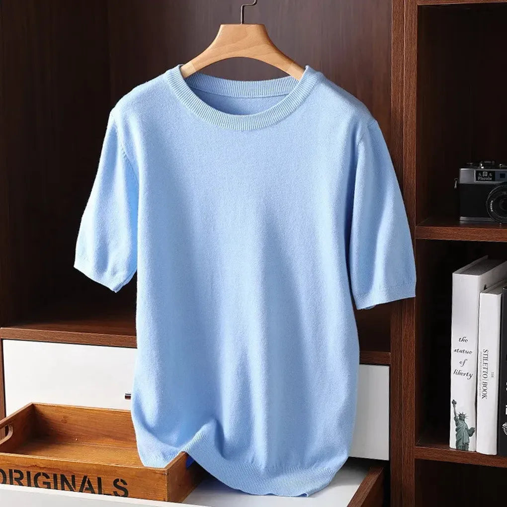 Camiseta de cuello redondo para hombre: básicos de alta gama para el día a día