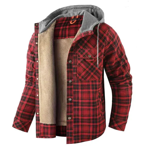Camisa de Cuadros con Capucha para Hombre, Estilo Casual y Atemporal