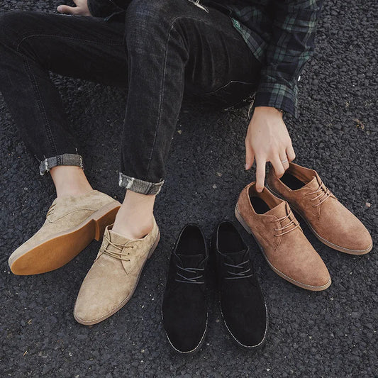Zapatos Oxford de ante para hombre