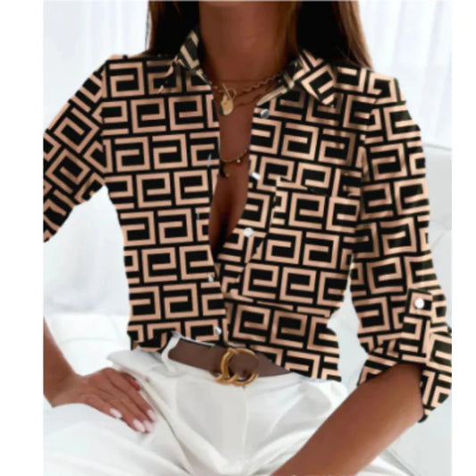 Blusa con estampado degradado para mujer