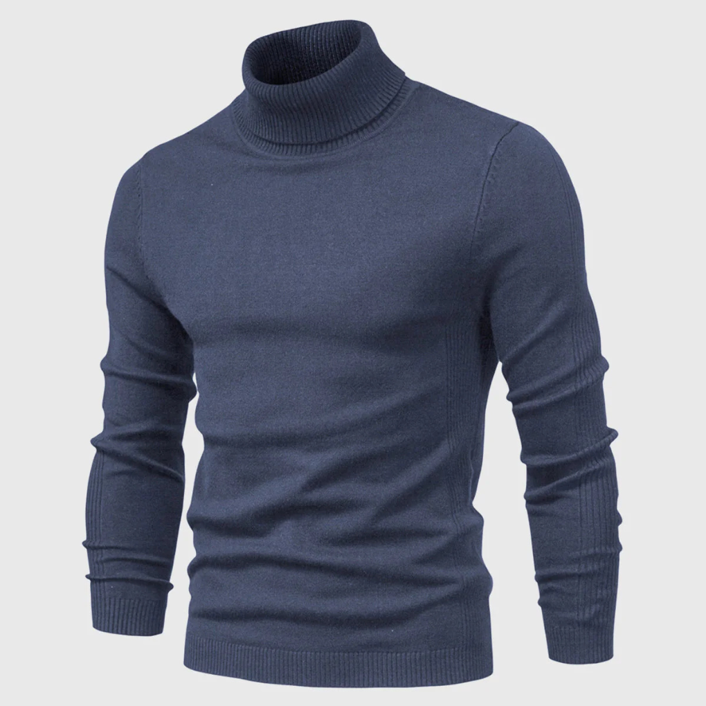 Suéter de cuello alto lavable para hombre: estilo práctico para el día a día