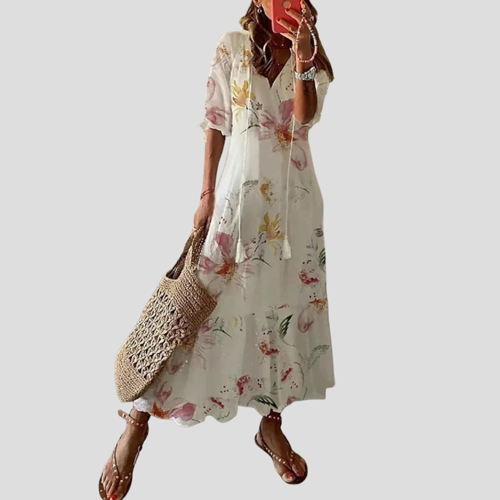 Vestido bohemio largo para mujer