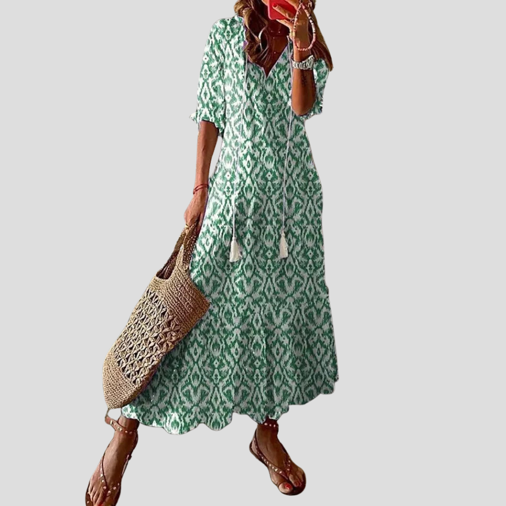 Vestido bohemio largo para mujer
