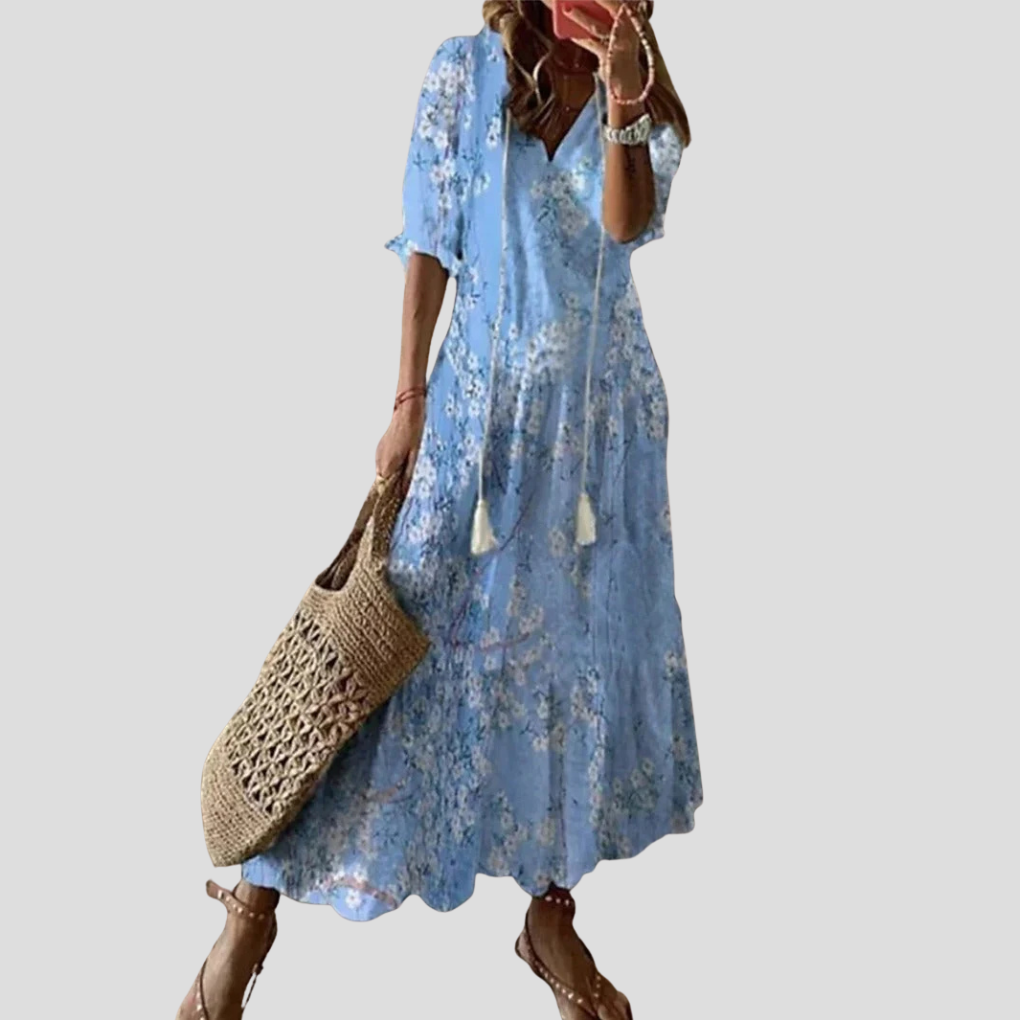 Vestido bohemio largo para mujer