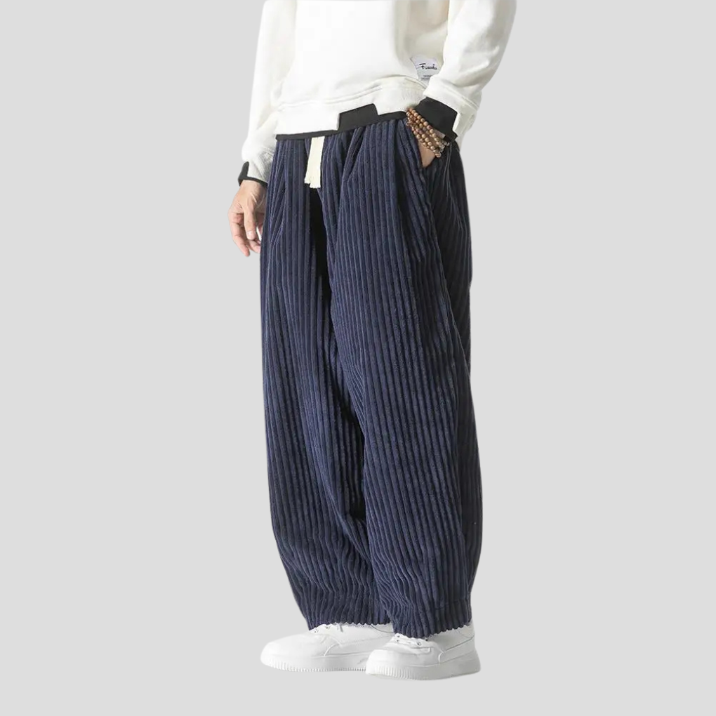 Pantalones rectos holgados para hombre