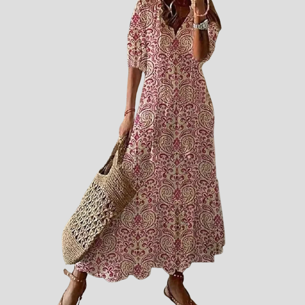 Vestido bohemio largo para mujer