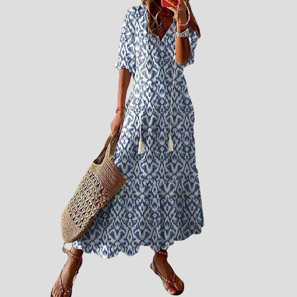 Vestido bohemio largo para mujer