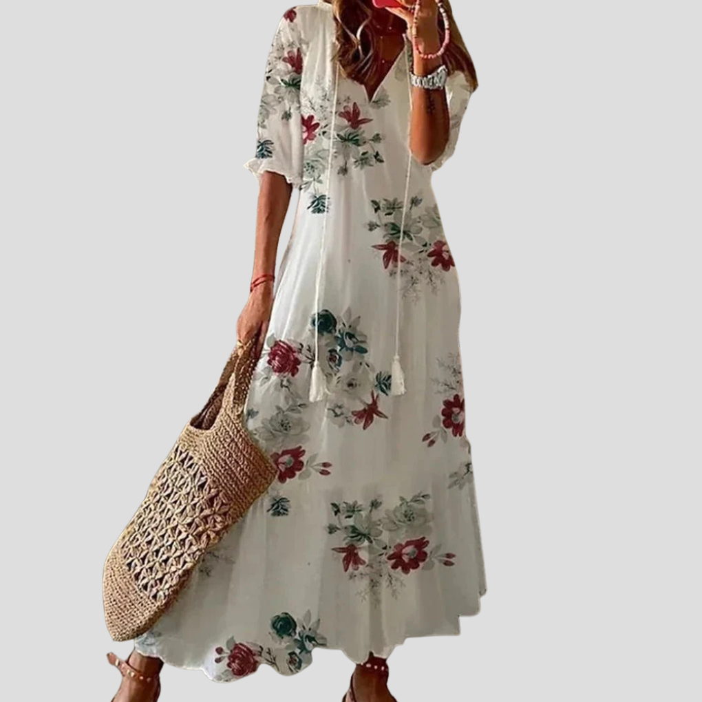 Vestido bohemio largo para mujer