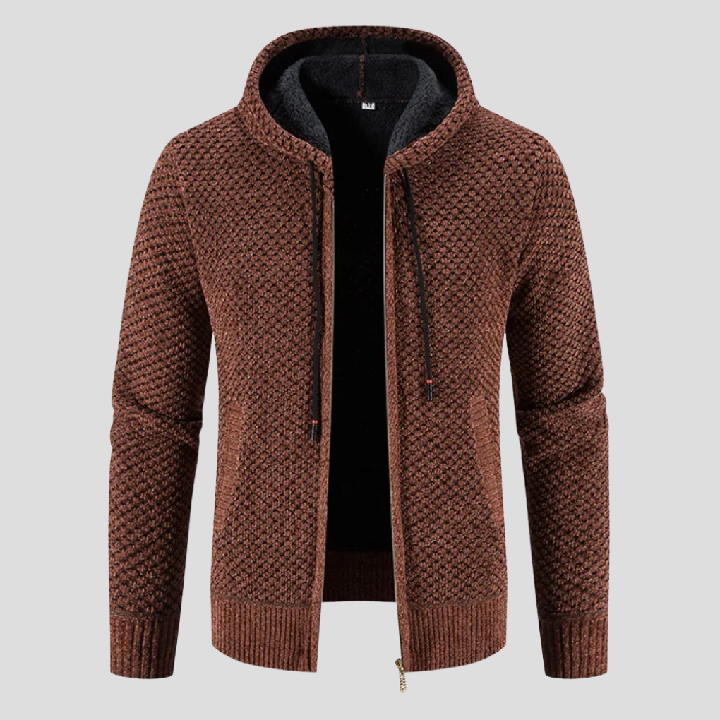 Suéter tipo cárdigan para hombre